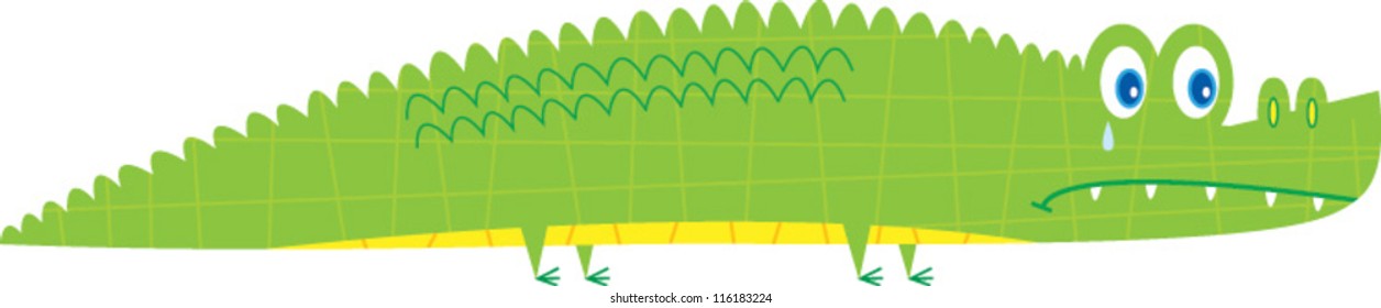 Sad alligator