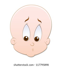 Sad Baby Vector