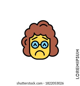 Sad and in Bad Mood Emoticon 