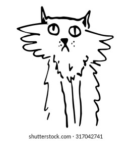  sad cat