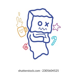 the sad character from me
