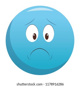Sad chat emoticon