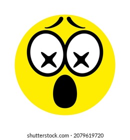 Sad Confused Face Emoji Icon Vector Stock Vector (Royalty Free ...