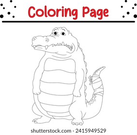 sad crocodile sick tail coloring page