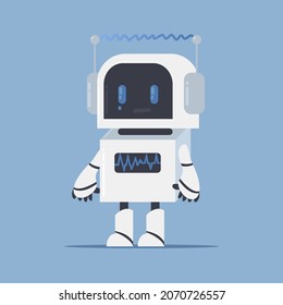 It's a sad, cute robot waiting to be downloaded.