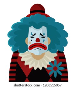 sad depressed clown