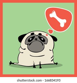 sad dog