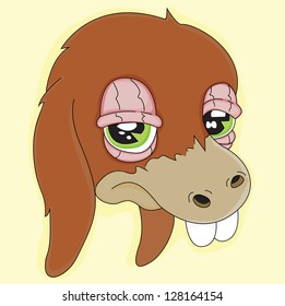 Sad donkey