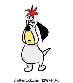 Sad Droopy Dog Cartoon Stock Vector (Royalty Free) 1209944098 ...