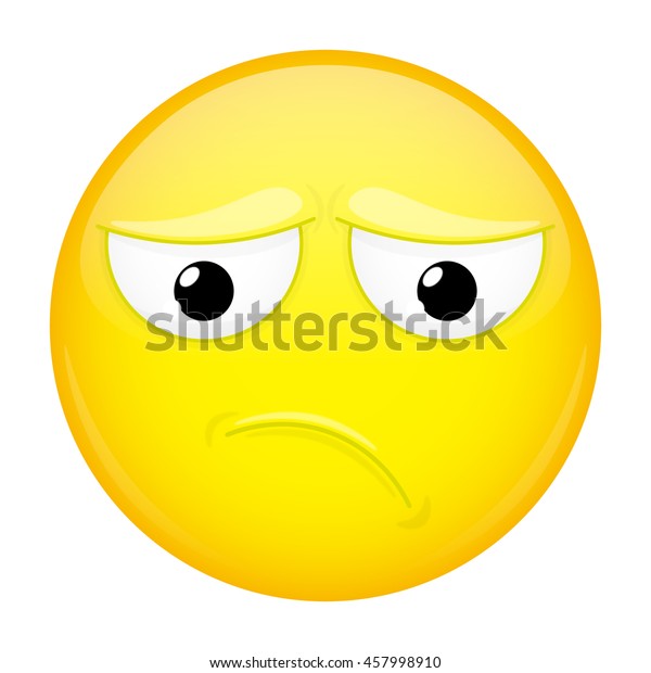 Sad Emoji Bad Emotion Depression Emoticon Stock Vector (Royalty Free ...