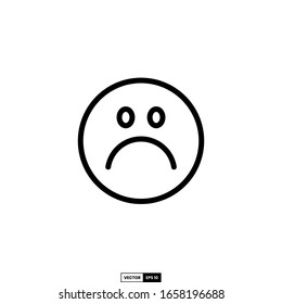 sad emoji icon, design inspiration vector template for interface and any purpose