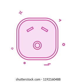 Sad Emoji icon design vector
