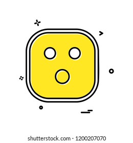 Sad Emoji icon design vector