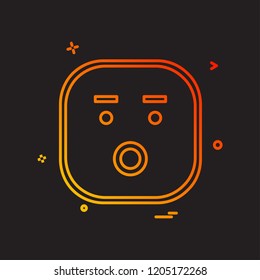 Sad Emoji icon design vector