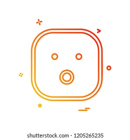 Sad Emoji icon design vector