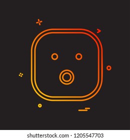 Sad Emoji icon design vector