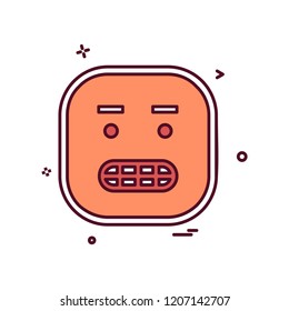 Sad Emoji icon design vector