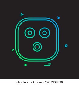 Sad Emoji icon design vector