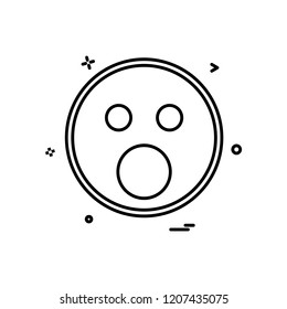 Sad Emoji icon design vector