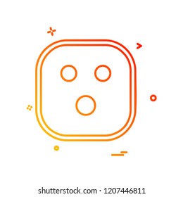 Sad Emoji icon design vector