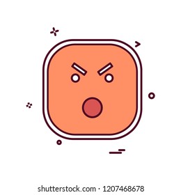 Sad Emoji icon design vector