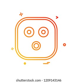 Sad Emoji icon design vector