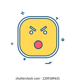 Sad Emoji icon design vector