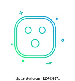 Sad Emoji icon design vector