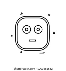 Sad emoji icon design vector