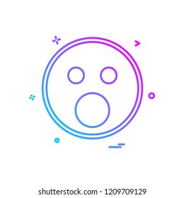 Sad Emoji icon design vector