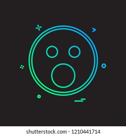 Sad Emoji icon design vector