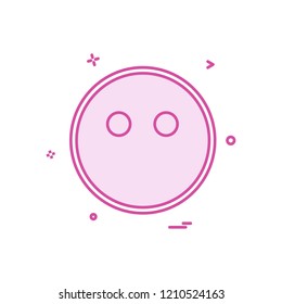 Sad emoji icon design vector