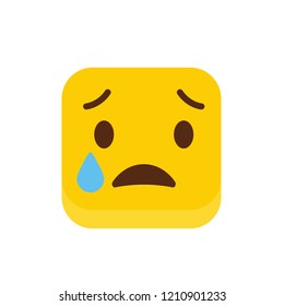 Sad Emoji icon design vector