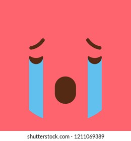 Sad Emoji icon design vector