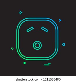 Sad Emoji icon design vector