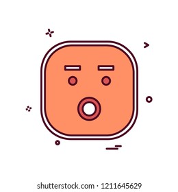 Sad Emoji icon design vector