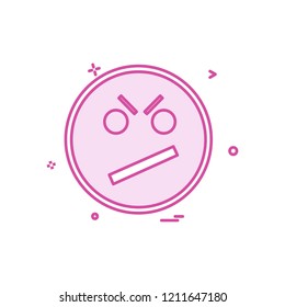 Sad emoji icon design vector