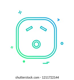 Sad Emoji icon design vector