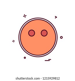 Sad emoji icon design vector