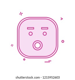 Sad Emoji icon design vector