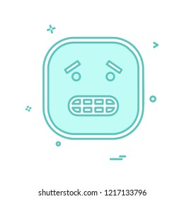 Sad Emoji icon design vector