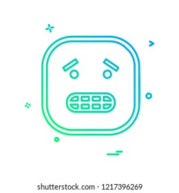 Sad Emoji icon design vector