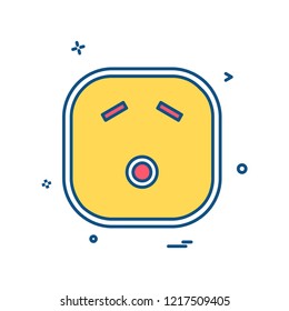 Sad Emoji icon design vector