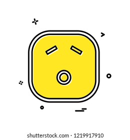 Sad Emoji icon design vector