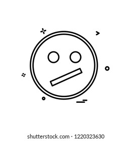 Sad emoji icon design vector