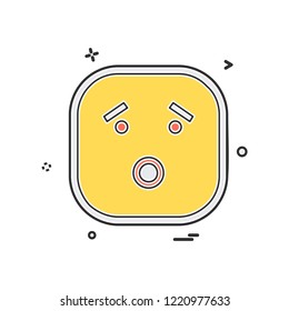 Sad Emoji icon design vector
