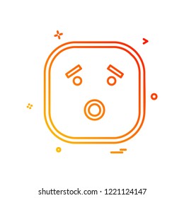Sad Emoji icon design vector
