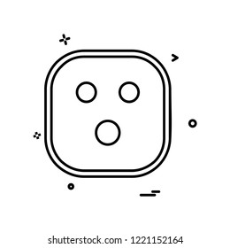 Sad Emoji icon design vector
