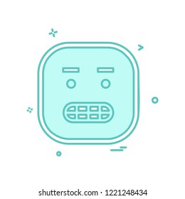Sad Emoji icon design vector
