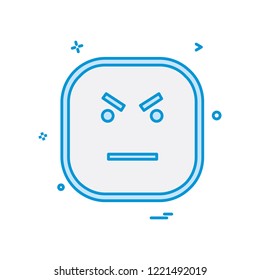 Sad emoji icon design vector